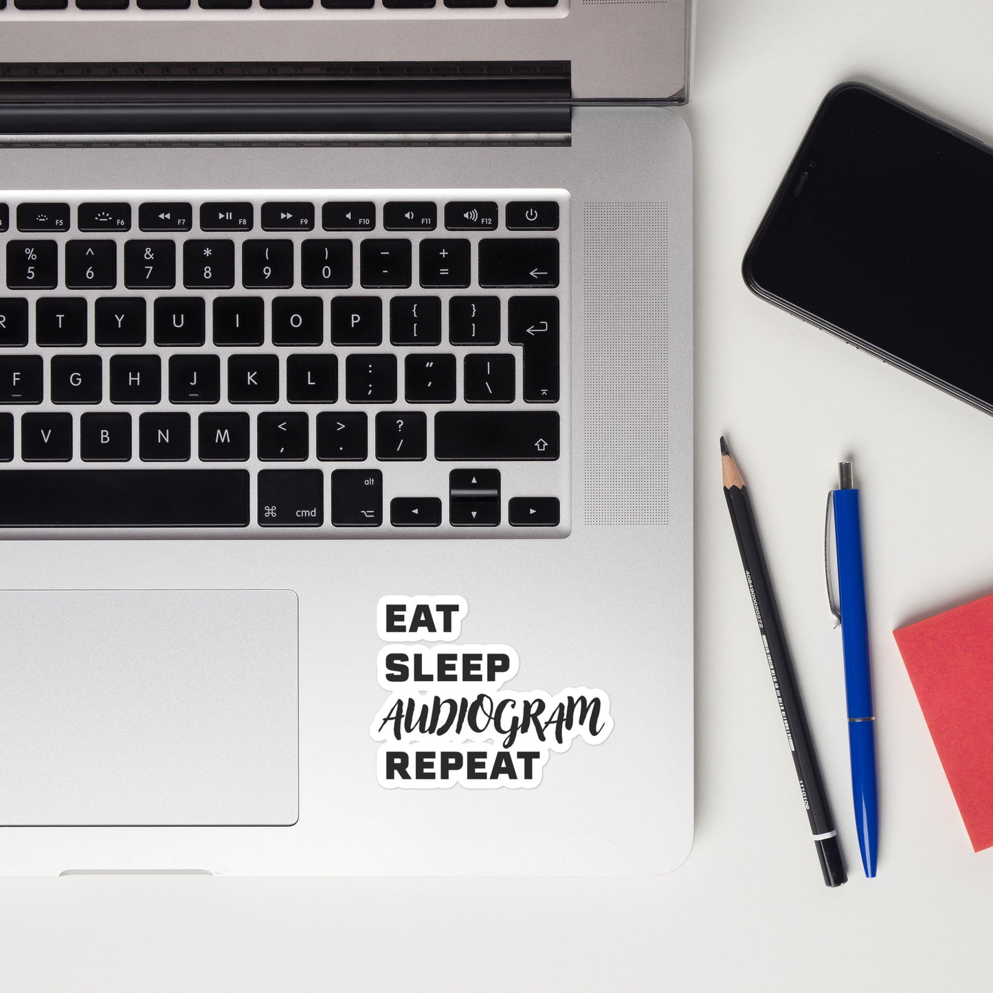 Eat, Sleep, Audiogram, Repeat Sticker