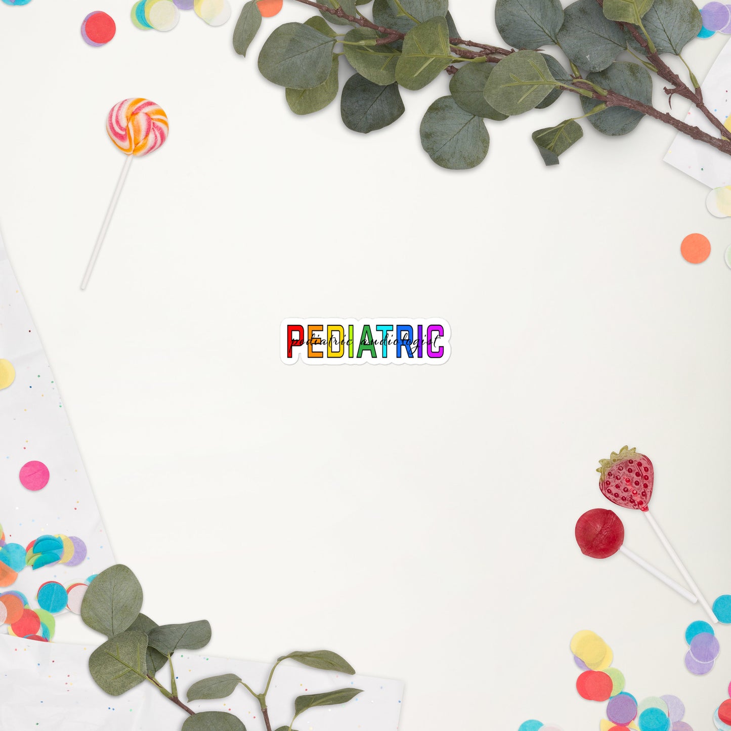 Pediatric Audiologist - Rainbow Sticker