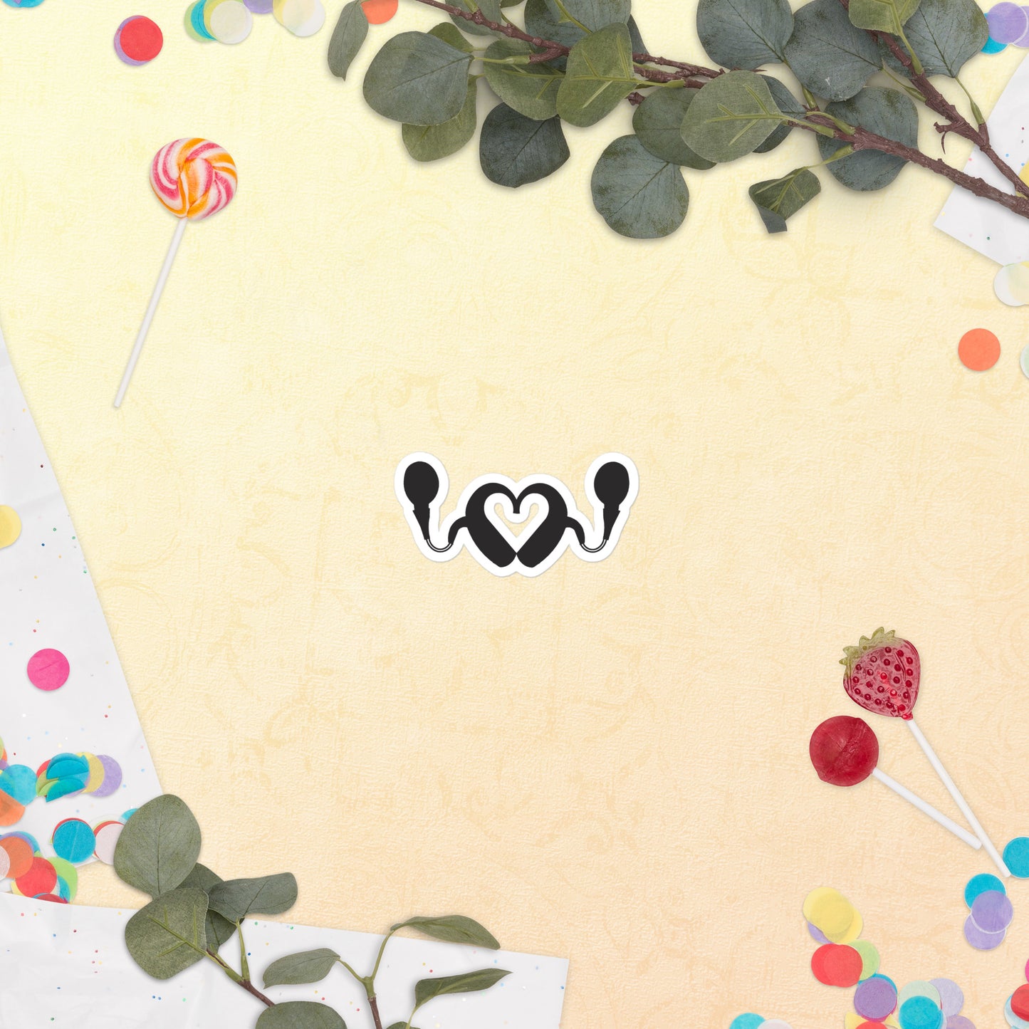 CI Heart Sticker
