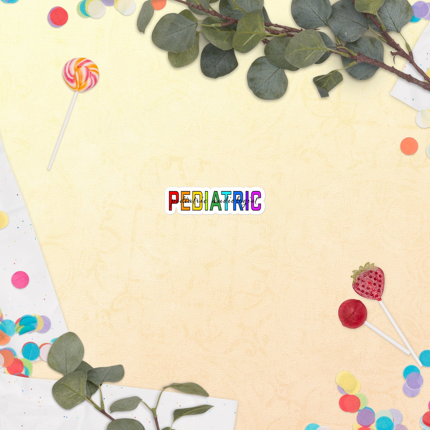 Pediatric Audiologist - Rainbow Sticker