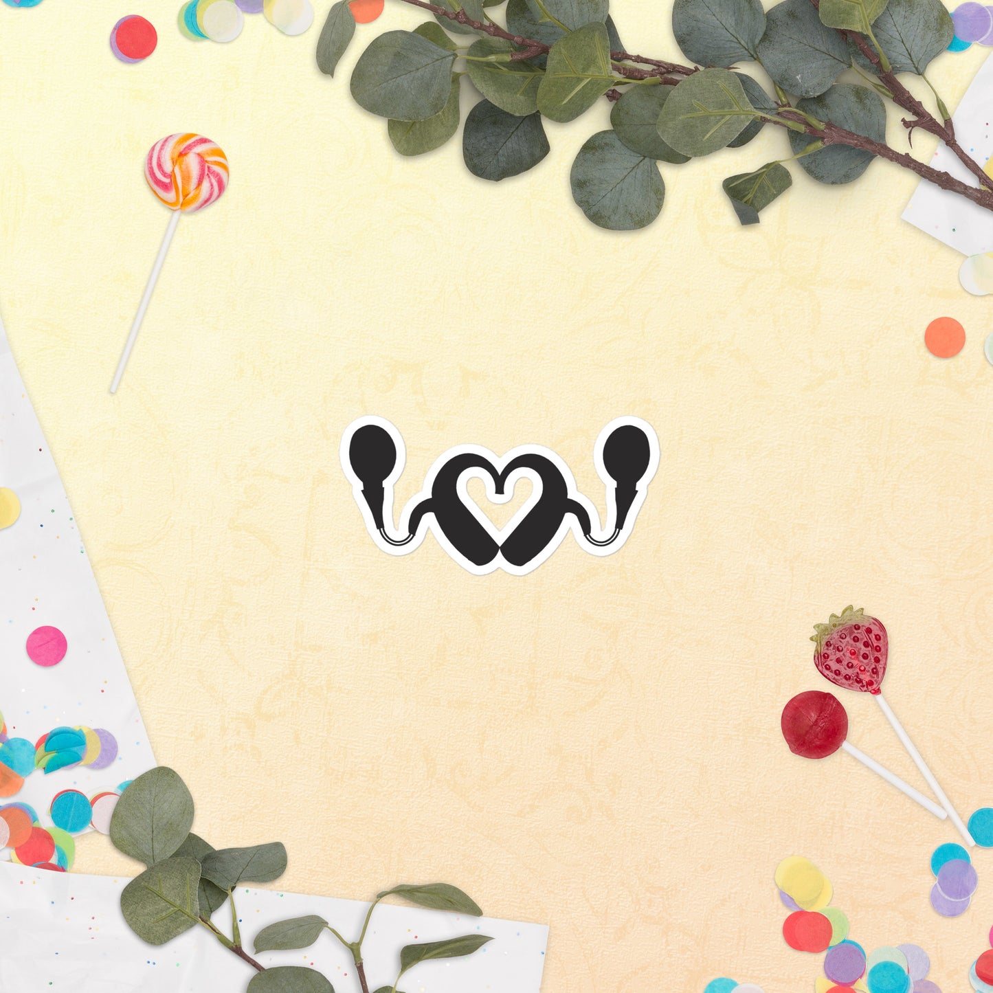 CI Heart Sticker
