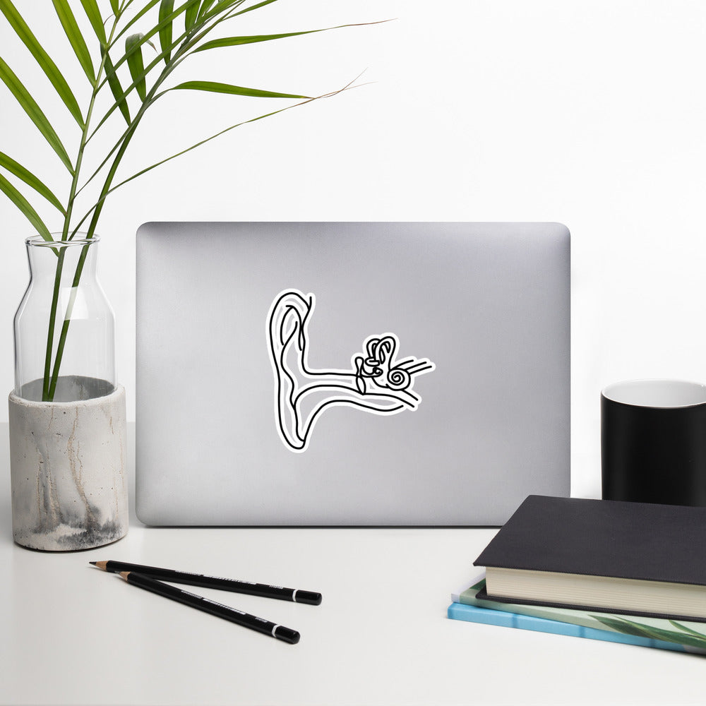 Ear Anatomy Sticker