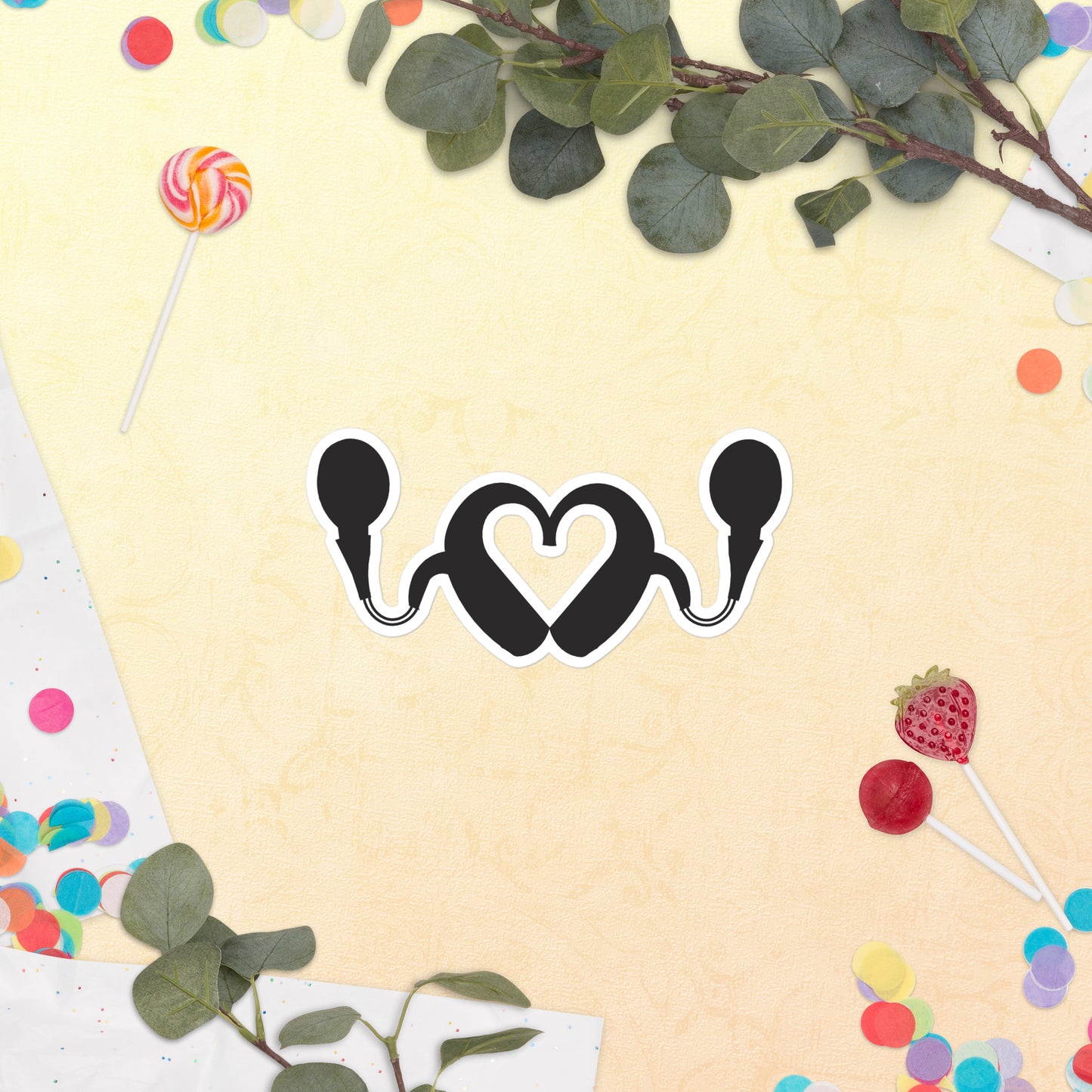 CI Heart Sticker