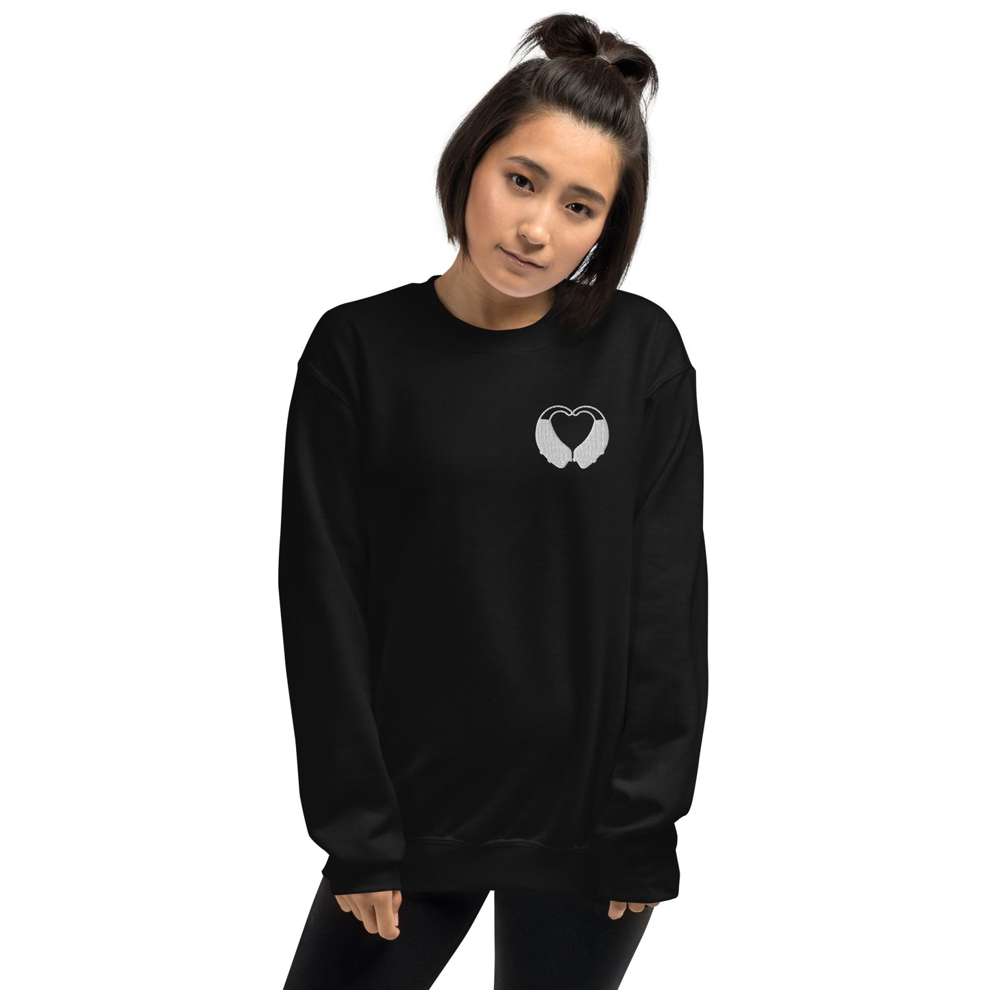 BTE Heart Embroidered Sweatshirt