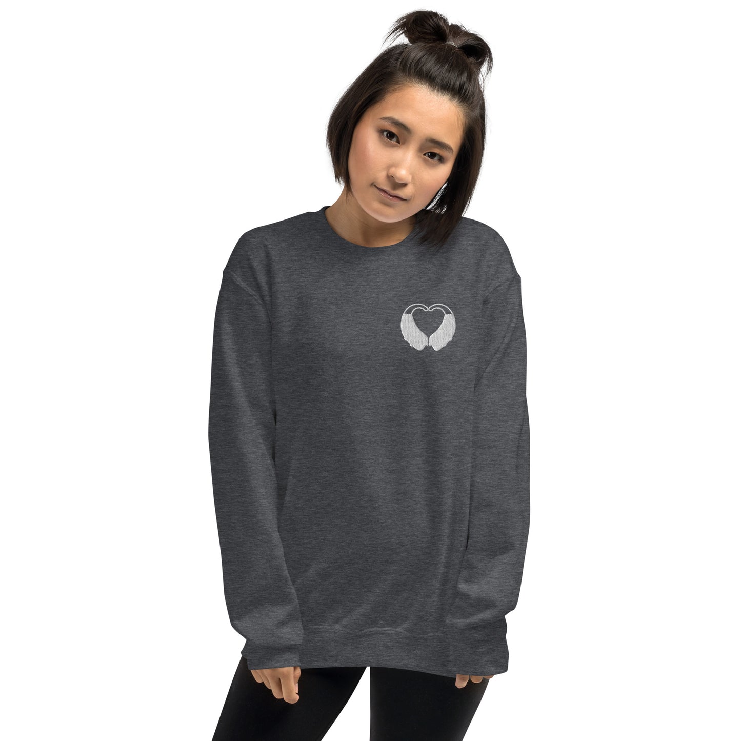 BTE Heart Embroidered Sweatshirt