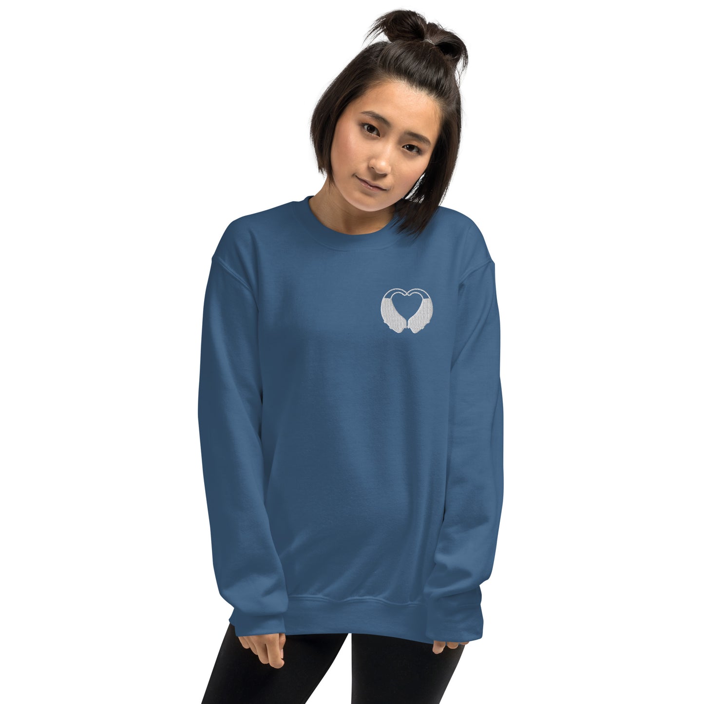 BTE Heart Embroidered Sweatshirt