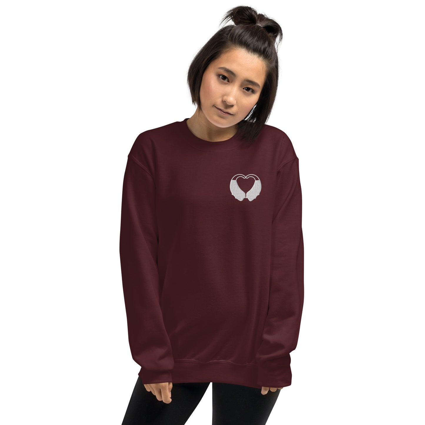 BTE Heart Embroidered Sweatshirt