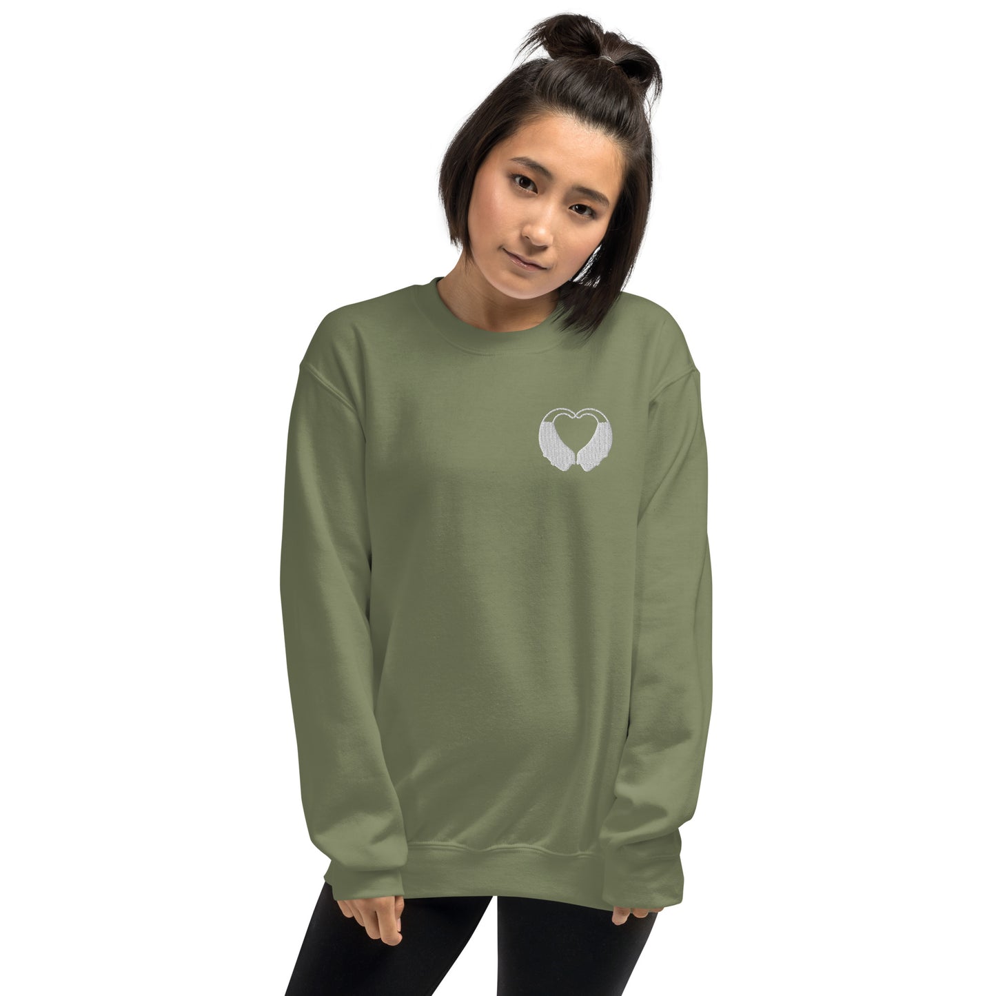 BTE Heart Embroidered Sweatshirt