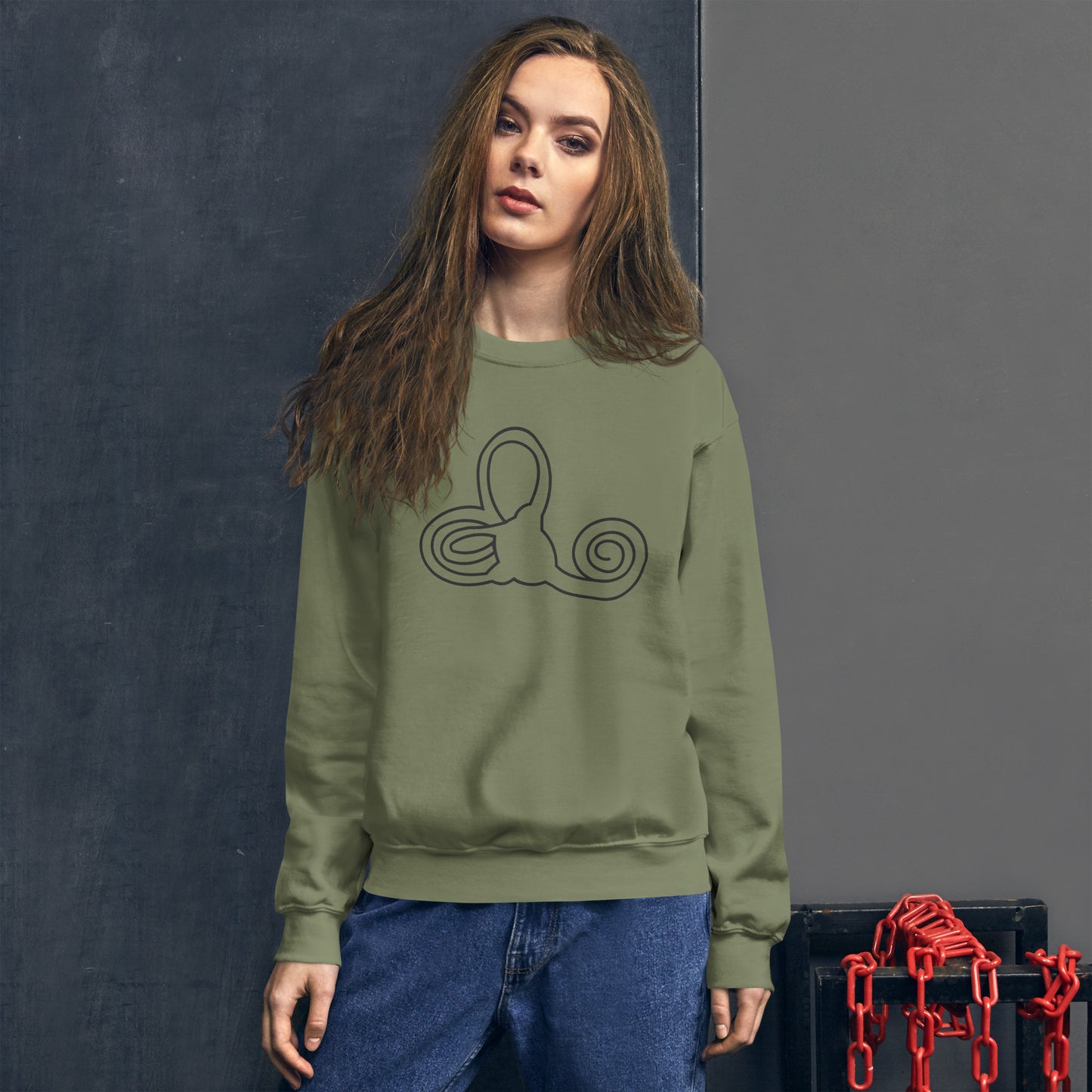 Cochlea Anatomy Sweatshirt