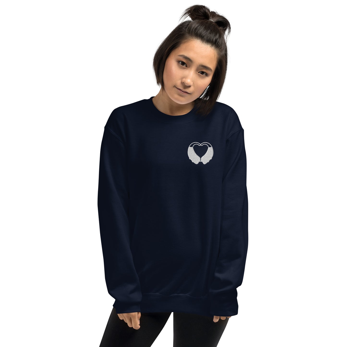 BTE Heart Embroidered Sweatshirt