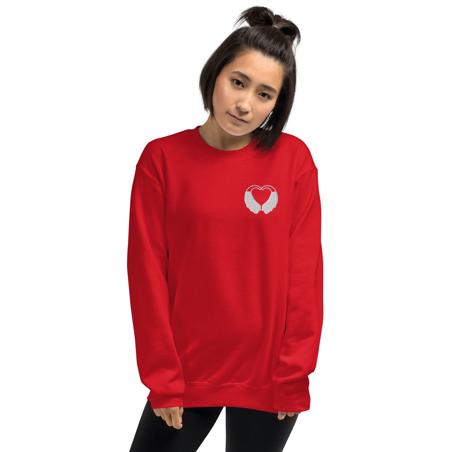 BTE Heart Embroidered Sweatshirt