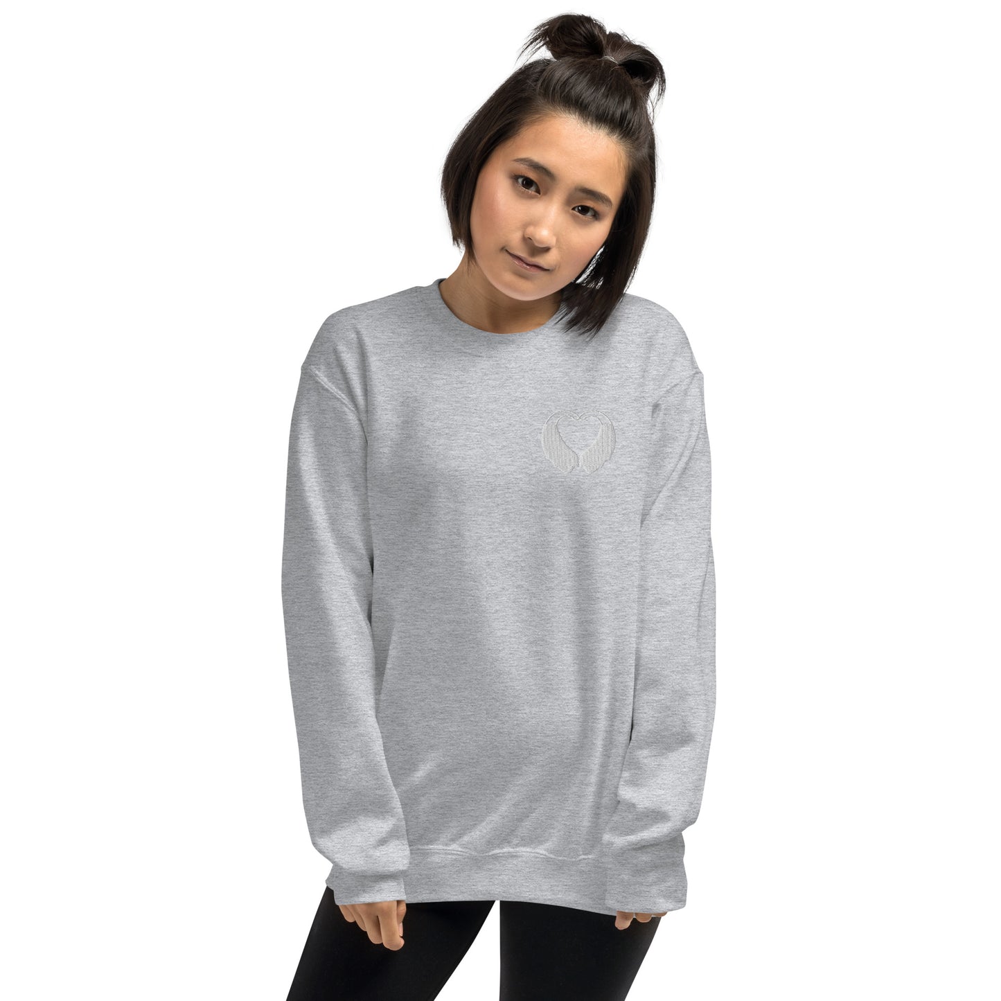BTE Heart Embroidered Sweatshirt