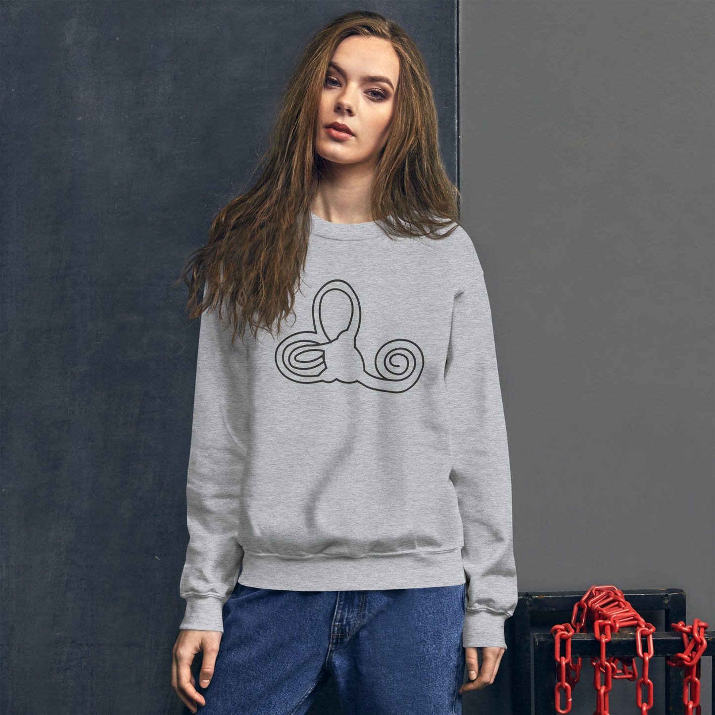 Cochlea Anatomy Sweatshirt