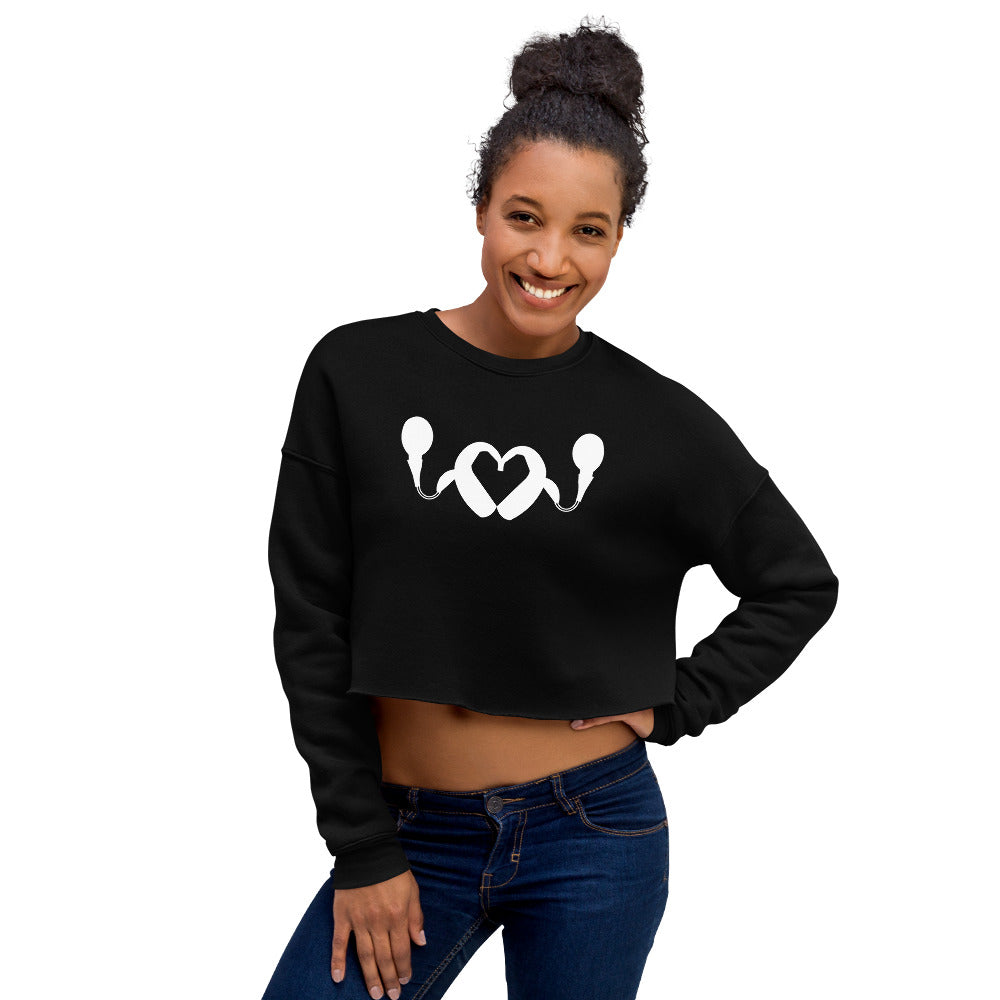 CI Heart Crop Sweatshirt