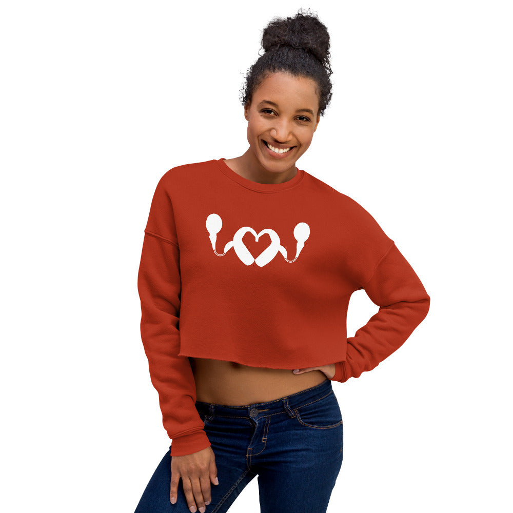 CI Heart Crop Sweatshirt