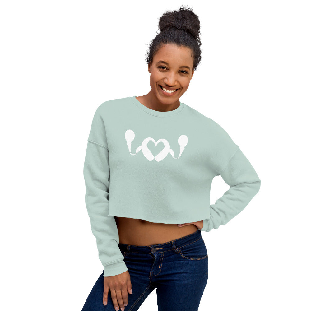 CI Heart Crop Sweatshirt