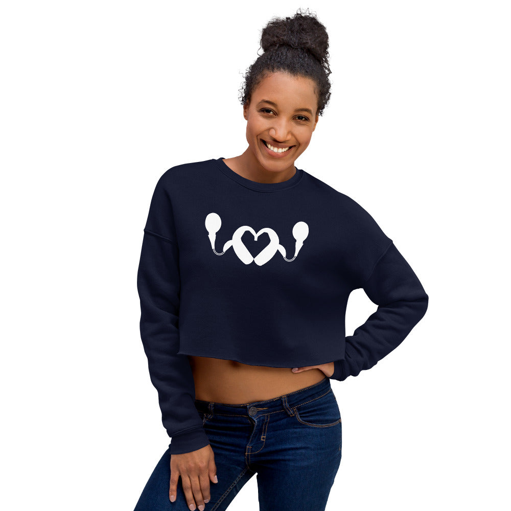 CI Heart Crop Sweatshirt